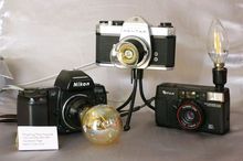 ขายโคมไฟประดิษฐ์จากกล้องฟิล์ม DIY Camera Lamp รูปที่ 2