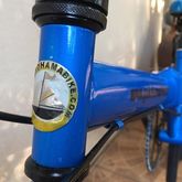 จักรยานญี่ปุ่นพับ Yokohama bike สีน้ำเงิน เฟรมเหล็ก วงล้อ20นิ้ว เกียร์7สปีด คอปรับระดับได้ มีตะแกรงหลัง รูปที่ 2