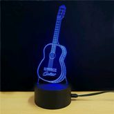 Guitar 3D LED Light - 7 Colors, 2 Light Modes, Power Through Micro USB, 5W รูปที่ 4