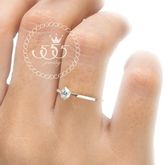 555jewelry แหวนชูประดับ CZ Tiny Ring รุ่น MNC-R514-A (Steel)แหวนผู้หญิง แหวนคู่ แหวนคู่รัก เครื่องประดับ แหวนผู้ชาย แหวนแฟชั่น รูปที่ 2