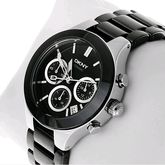 นาฬิกา DKNY Chronograph Carbon Coated Ceramic Ladies Watch รูปที่ 7