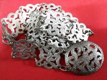 (6106) เข็มขัดเงินงานเก่า ลายพยานาค ตอกตราจีน รูปที่ 3