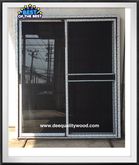 หน้าต่าง 120 x 110 บานเลื่อน กระจกอลูมิเนียม สำเร็จรูป พร้อมมุ้งลวดและเหล็กดัด  ขนาด 122x105 รูปที่ 6