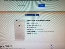 ซาก I phone 6 plus 64g สีทอง ราคาเพียง 3500 บาท รูปที่ 3