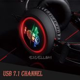 พรีออเดอร์ USB 7.1 Channel Surround Pro Game Gaming Headset LED Stereo PC Headphone wMIC รูปที่ 3