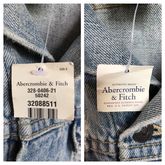 Jacket ยีนส์แบรนด์ดังชั้นนำจากอเมริกา ABERCROMBIE and FITCH Size L  ของใหม่ รูปที่ 7