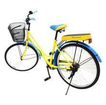 จักรยานแม่บ้าน ทรงคลาสสิค 26" รุ่น Banana 26K55 26CITY104 (สีเหลือง-ฟ้า) รูปที่ 5