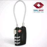 กุญแจล็อคกระเป๋าเดินทาง กุญแจรหัส กุญแจล็อค 3 รหัส มาตรฐาน TSA แบบสายเคเบิ้ล (BEZ® TSA Luggage Lock) เพื่อความปลอดภัยในการเดินทาง รูปที่ 4