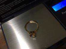 แหวนทองแท้9เค พลอยแท้ซีทรีน รูปที่ 5