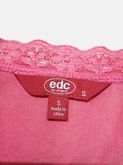 เสื้อยืดสีชมพูเข้ม แขนสั้น คอวี EDC by Esprit แท้ มือสอง รูปที่ 3