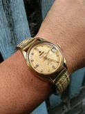 นาฬิกา TITONI Cosmo King สวิสแท้ หน้าปัดทอง หลักพลอยขาวแท้ รูปที่ 9