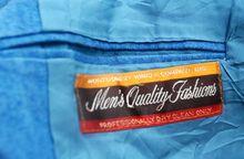 vintage Suit Cloth Jacket 70-80s Mens Authentic Blue Jeans Denim สภาพสวยๆ Made in USA. รูปที่ 2
