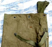 Vintage 70s sea bag Green canvas Military Army Dutch KL รูปที่ 4