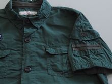 เสื้อ  Pract  ผ้าคอตตอน  สีเขียวทหาร รูปที่ 4