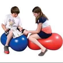 ลูกบอลโยคะ ลูกบอลถั่ว สำหรับออกกำลังกาย Peanut Yoga Ball (สีเทา) รูปที่ 7