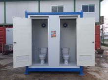 ตู้ห้องน้ำสำเร็จรูป แบบห้องคู่ ชาย-หญิง ขนาดภายนอก 1.20x2.40x2.50 เมตร รูปที่ 4