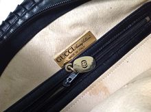 GUCCI Accessory Collection Vintage Leather Bag (Used) Made in ITALY รูปที่ 4
