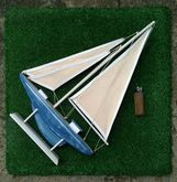 Blue Whale Wooden Sailing Boat Model รูปที่ 2