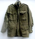 men vintage Olive Green us army Military field jacket รูปที่ 8