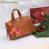 KEEP  leather Pillow bag  with zip รูปที่ 1