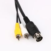 พรีออเดอร์ 2m AV RCA Composite Audio Video TV Adapter Cable Cord for Sega Genesis 1 New รูปที่ 3