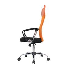 เก้าอี้สำนักงานสำหรับผู้บริหาร รุ่น SUN (ซัน) สีส้ม เบาะสีดำ รูปที่ 2