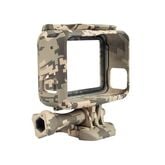 Grey Camo Protective Housing Case Cover Box Border Frame Mount for GoPro Hero 5 6 7 รูปที่ 3