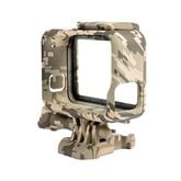 Grey Camo Protective Housing Case Cover Box Border Frame Mount for GoPro Hero 5 6 7 รูปที่ 2