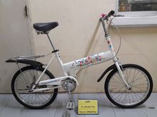 จักรยานพับไม่ได้ญี่ปุ่น มือสอง เฟรมอลูมิเนียม Panasonic สีขาว ล้อ 20 นิ้ว ไม่มีเกียร์ รูปที่ 1