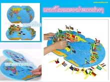 ของเล่นไม้เพื่อสอนการจำแผนที่โลกและธงประเทศต่างๆ เด็กๆจะสนุกพร้อมได้ความรู้ด้วยค่ะ รูปที่ 1