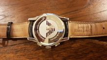 นาฬิกา Emporio Armani Men Chronograph Silver Dial Lether รูปที่ 3