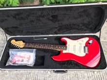 Fender American standard 1995 SSS Rosewood Fingerboard สี Hot rot red รูปที่ 1