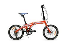 จักรยาน พับ เมโด้ Meadow รุ่น New  Move Lite 20 MY 18 เฟรมอลู โค้งสวย เกียร์ Shimano 7 สปีด ดิสก์เบรกหน้า หลัง ยางนอก 20  สี ฟ้า ดำ ส้ รูปที่ 4