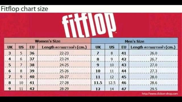 Fitflop Size Chart