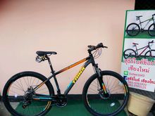 รถจักรยานเสือภูเขาTRINXรุ่นm136eสีดำด้่นส้มวงล้อ27.5รถสวยปี2019 รูปที่ 1