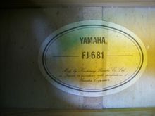 Guiter Yamaha FJ 681 รูปที่ 2