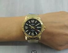 New  นาฬิกา Casio รุ่น MTP VD01G 1BV นาฬิกาผู้ชาย สายแสตนเลสสีทอง หน้าปัดดำ สินค้าใหม่ล่าสุด มั่นใจ ของแท้ 100  ประกันศูนย์ 1 ปีเต็ม รูปที่ 2