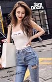Jeans Fashion Style Korea กางเกงยีนส์แฟชั่น ขายาว ทรง รูปที่ 4