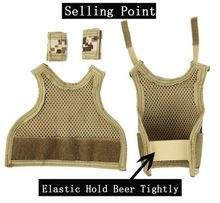 mini tactical vest สำหรับตกแต่งขวดน้ำ ขวดเบียร์ รูปที่ 4