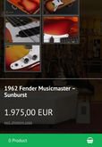 FENDER MUSICMASTER ปี 1962 Original With Hard Case รูปที่ 9