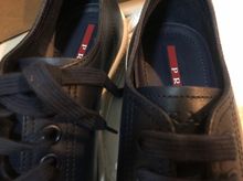 รองเท้า Prada สีน้ำเงินเข้ม ไซส์ EU40 Made in Italy มือหนึ่ง รูปที่ 4