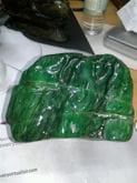 SALE THIS NICE NATURAL BURMA JADEITES TYPE A ALL GREEN TRANSLUCENT GREEN BIG SIZE NICE SO FINE SO NICE SO CHEAP ONLY 200000 B 1 KILO WEIGHT  รูปที่ 2