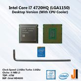 Intel Core i7 4720HQ (LGA1150) Desktop Version รูปที่ 3