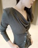 ส่งต่อเสื้อยืดเกาหลี คอถ่วงสีขาว รูปที่ 3