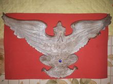 ครุฑ หลวงพ่อโอภาสี อาศรมบางมด กทม. หลังยันต์จารมือ + ลูกแก้ว เนื้อผงพุทธคุณ ปี 2484 ขนาดบูชา ประมาณ 12 นิ้ว ศิลปะสุดสวย พระสภาพสวยสมบูรณ์ รูปที่ 3