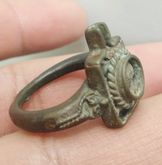 3361-แหวนของดีพระแม่อุมาเทวี ที่เป็นฐานรองศิวลึงค์ ตัวแทนแม่อุมาเทวี และแทนความอุดมสมบูรณ์ ขนาด17 มม เนื้อสำริด รูปที่ 9