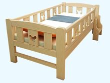 เตียงไม้เด็กโตวางเสรมข้างเตียงใหญ่ มีรั้วกั้น แบบบันไดข้าง และแบบบันไดท้าย รูปที่ 4