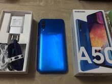 Samsung A50 สีฟ้า พร้อมกล่อง  รูปที่ 1