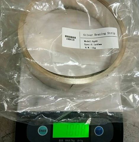 แผ่นเชื่อมเงิน Silver brazing ลวดเชื่อมเงินSilver solder คุณภาพสูง เชื่อมคาร์ไบด์ ติดง่าย ลดต้นทุน