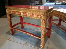โต๊ะวางพระเก่าโบราณ ไม้สัก มี2 ตัวๆละ 7500 บาท รูปที่ 5
